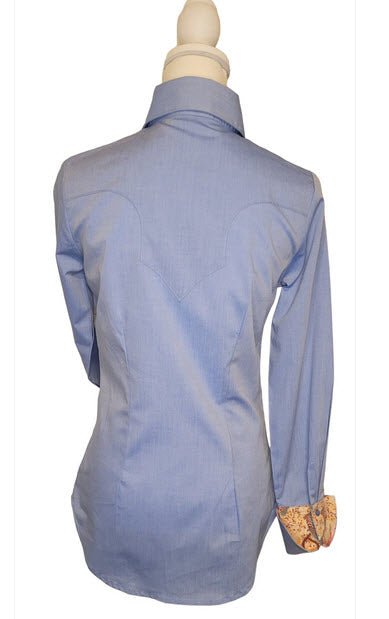 OG Blue Chambray Women’s Western Shirt
